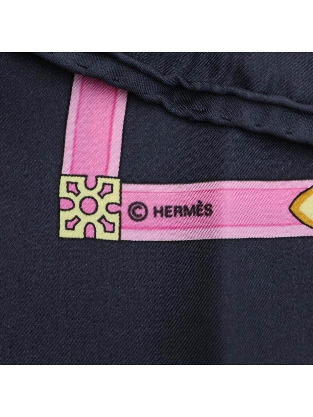 Hermes Carre 90 les Muserolles Nose Leather Silk Scarf Shawl Gray Multicolor - Picture 4 of 6
